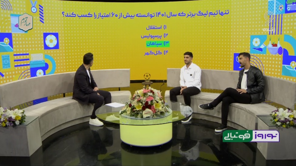 نوروز فوتبالی/ مسابقه اطلاعات فوتبالی محمد خدابنده لو و سبحان خاقانی