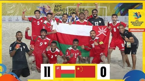 خلاصه بازی فوتبال ساحلی عمان 11-0 فوتبال ساحلی چین