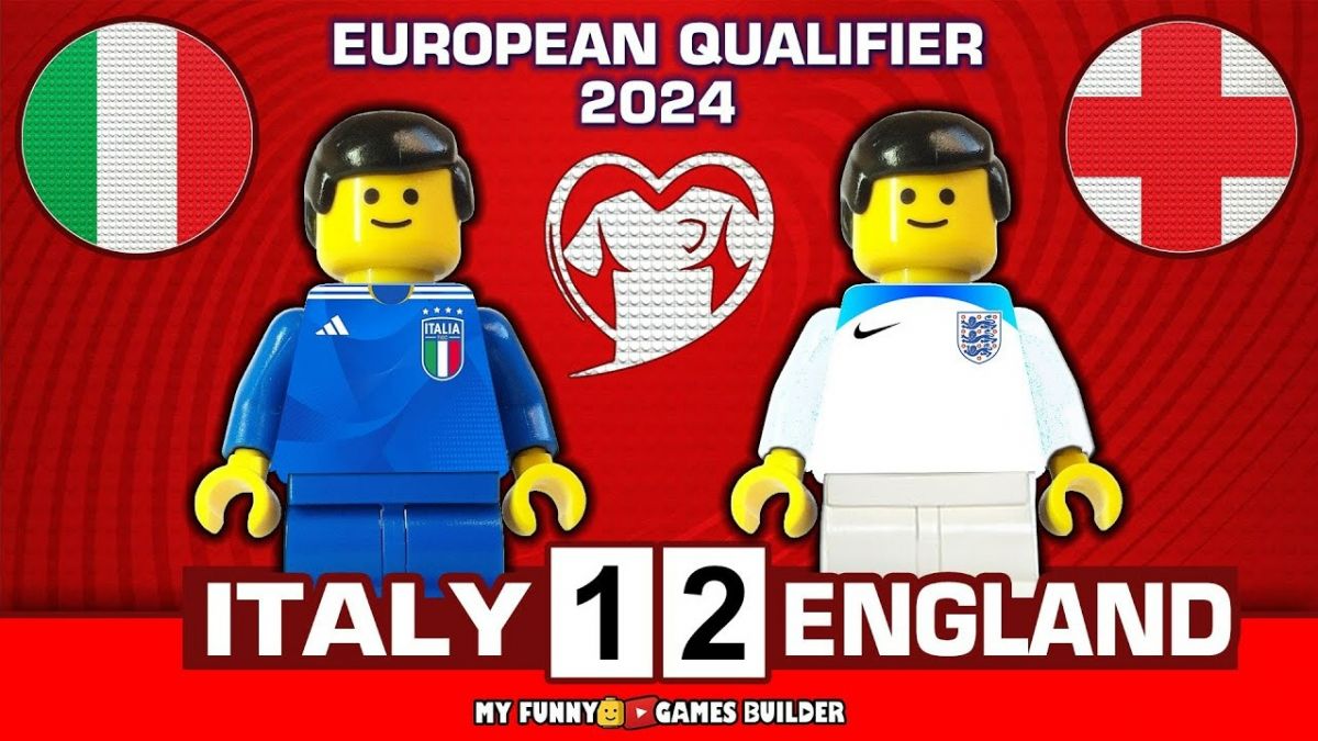 شبیه سازی بازی ایتالیا 1-2 انگلیس با عروسک لگو