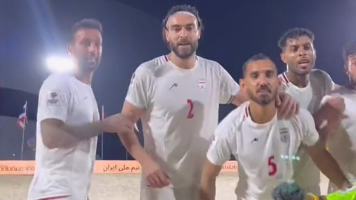 پیام ملی پوشان فوتبال ساحلی پس از صعود به فینال رقابت های قهرمانی آسیا 2023