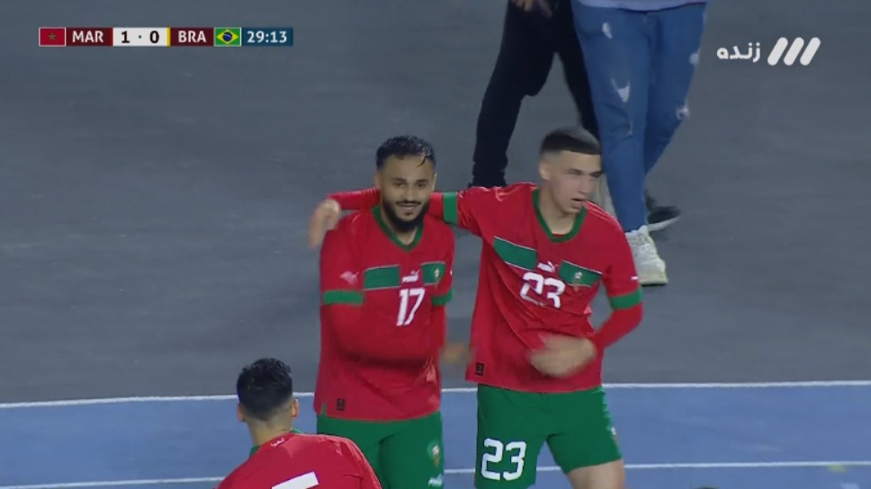 گل اول مراکش به برزیل (سوفیان بوفال)