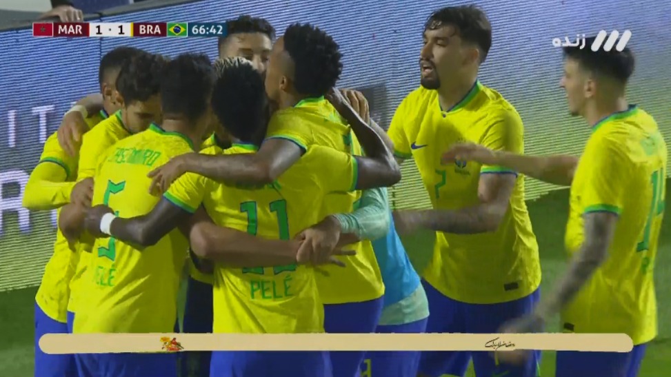 گل اول برزیل به مراکش (کاسمیرو با اشتباه مرگبار یاسین بونو)