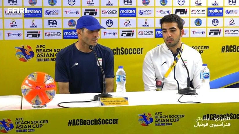 صحبت های سرمربی تیم ملی فوتبال ساحلی پس از برد مقابل عمان و راهیابی به فینال