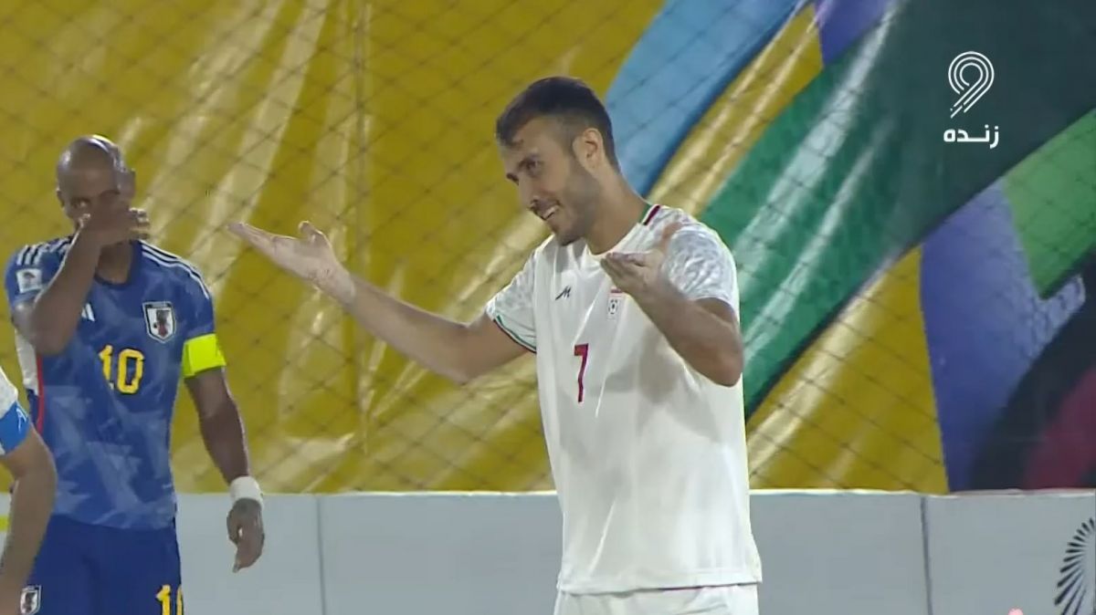 گل دوم ایران به ژاپن توسط میرشکاری (فینال فوتبال ساحلی قهرمانی آسیا 2023)