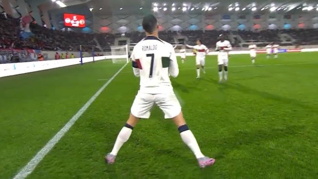 گل اول پرتغال به لوکزامبورگ (رونالدو)