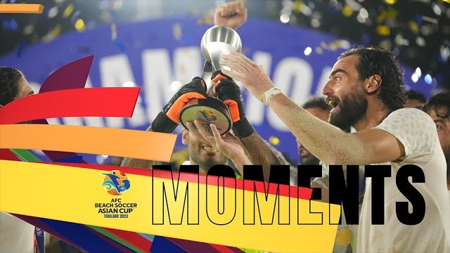 کلیپ کوتاه از لحظات به یاد ماندنی رقابت های قهرمانی فوتبال ساحلی آسیا 2023 تایلند