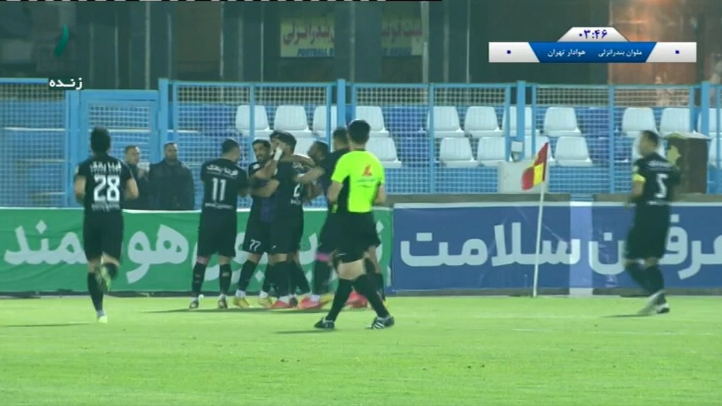 گل اول هوادار به ملوان (گل به خودی)