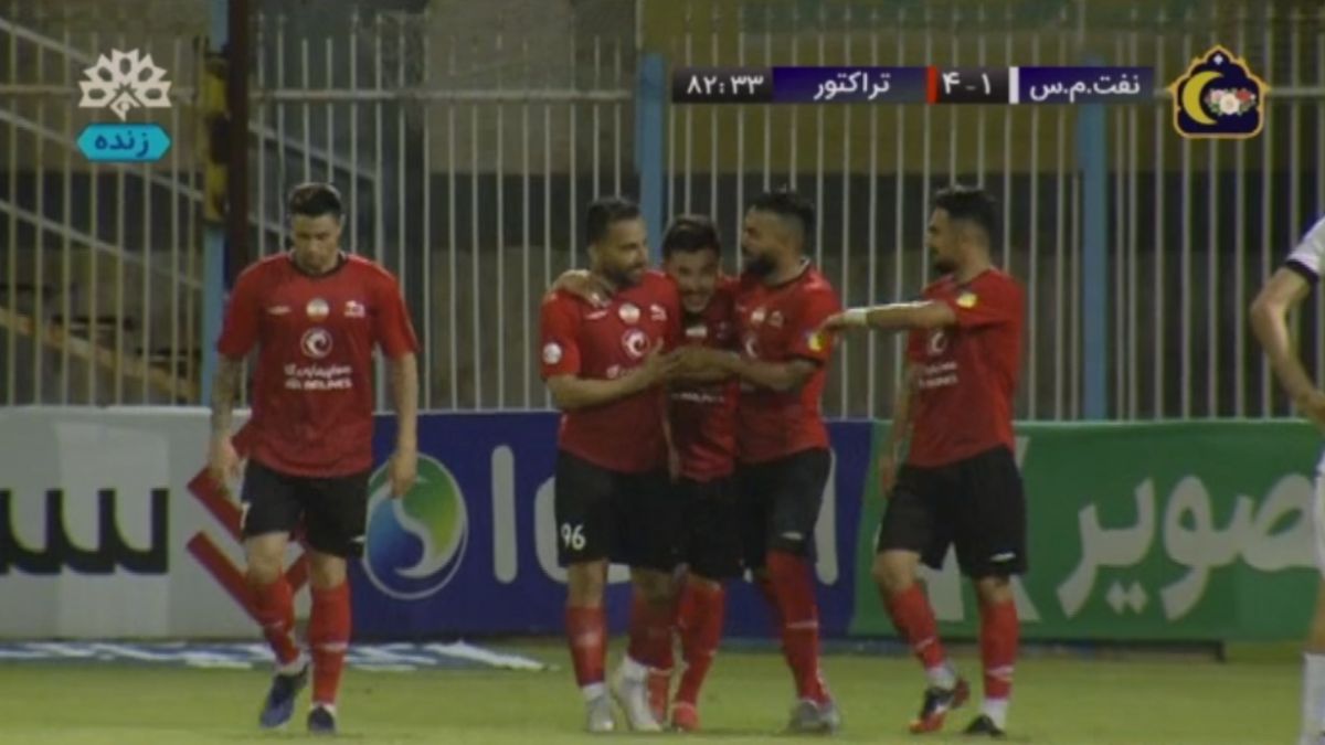 گل چهارم تراکتور به نفت مسجدسلیمان (محمدرضا عباسی)