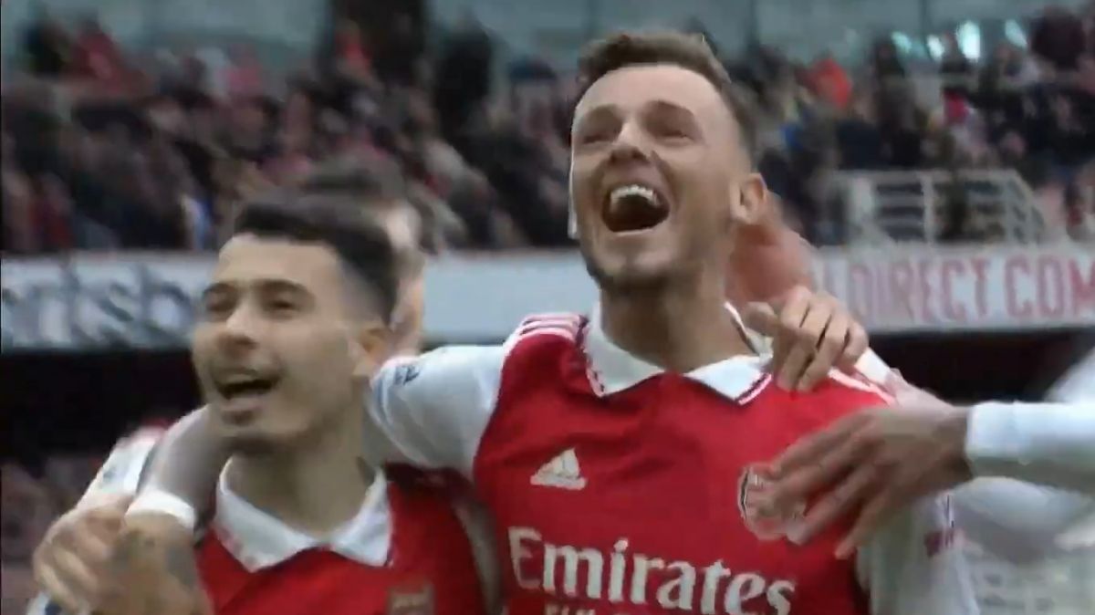 گل دوم آرسنال به لیدزیونایتد (بن وایت)