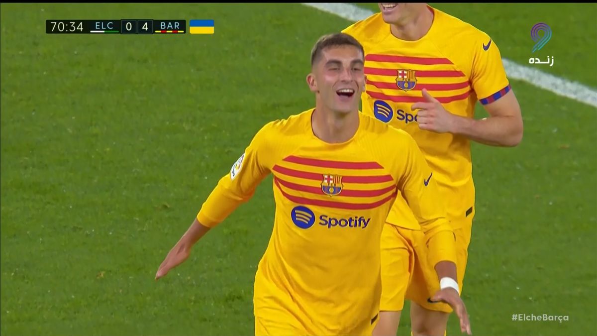 گل چهارم بارسلونا به الچه (تورس)