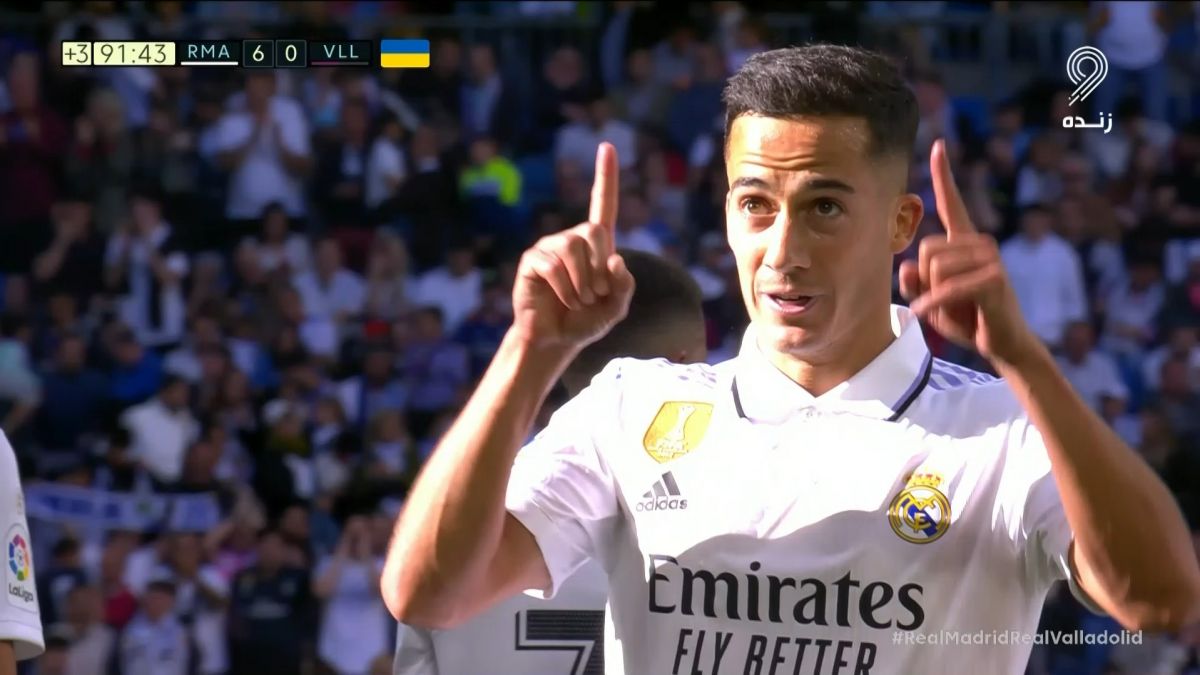 گل ششم رئال مادرید به وایادولید (وازکز با پاس هازارد)