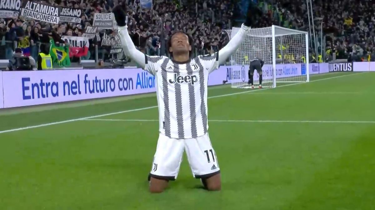 گل اول یوونتوس به اینتر (کوادرادو)