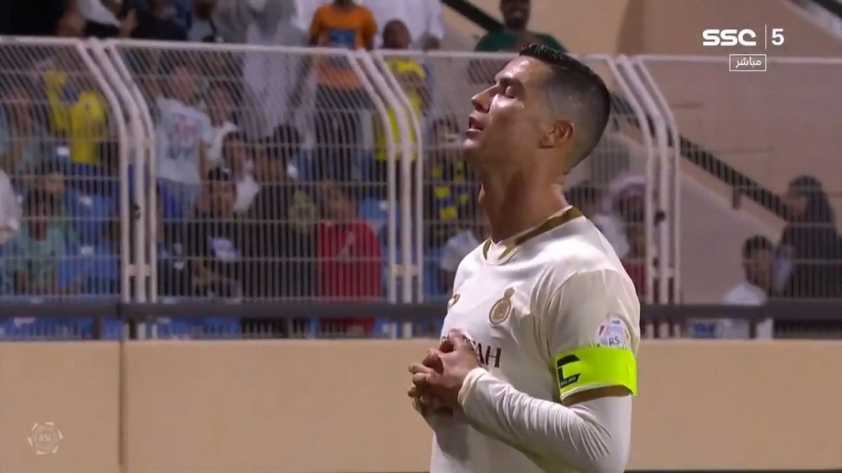 گل سوم النصر به العداله (دبل کریستیانو رونالدو)