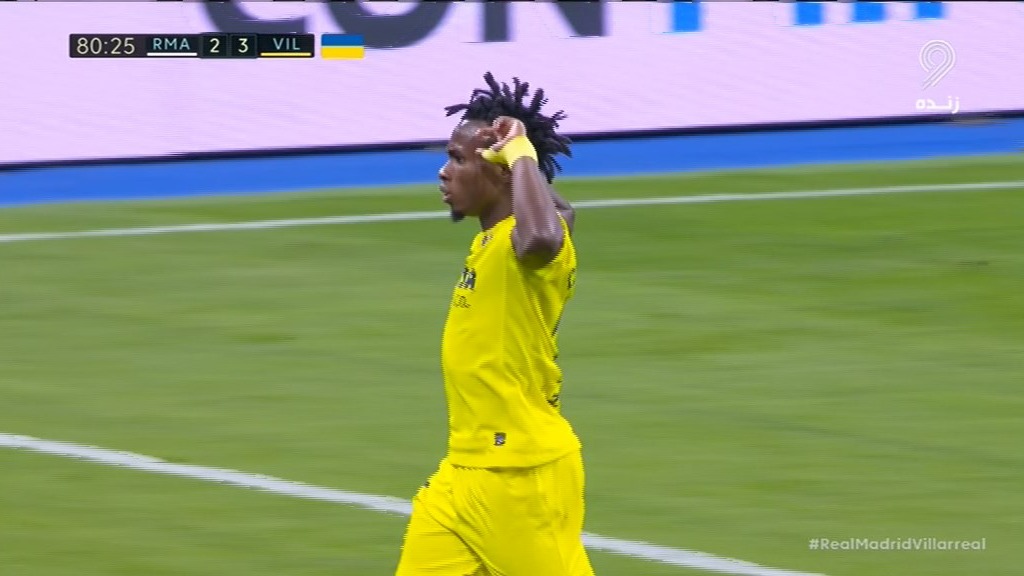 گل سوم ویارئال به رئال مادرید (دبل و شوت زیبای چوکووزه)