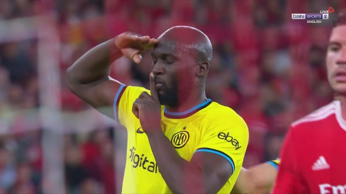 گل دوم اینتر به بنفیکا (لوکاکو - پنالتی)