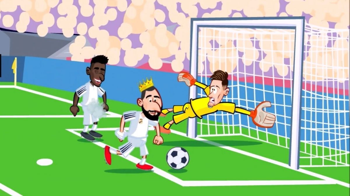 انیمیشن طنز بازی رئال مادرید 2-0 چلسی