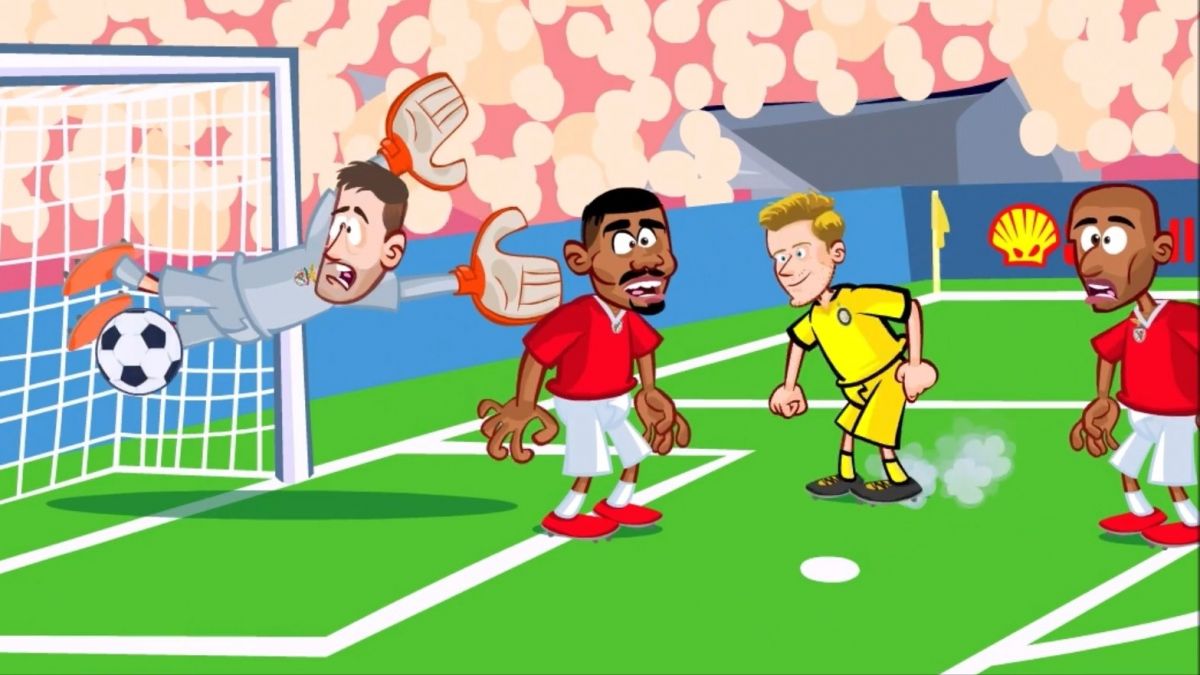 انیمیشن طنز بازی بنفیکا 0-2 اینتر