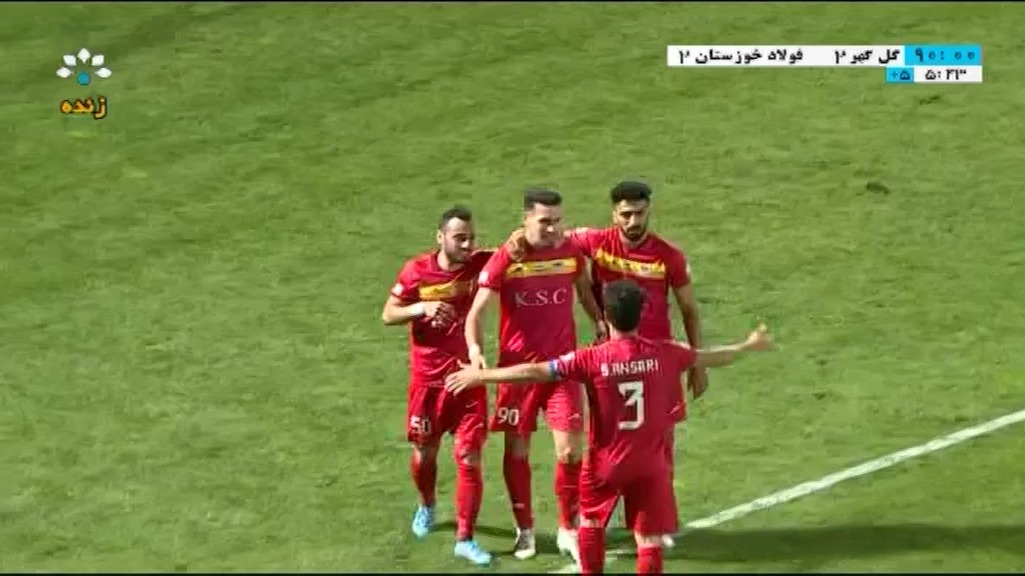 گل دوم فولاد خوزستان به گل گهر (آلگریا دقیقه 96)