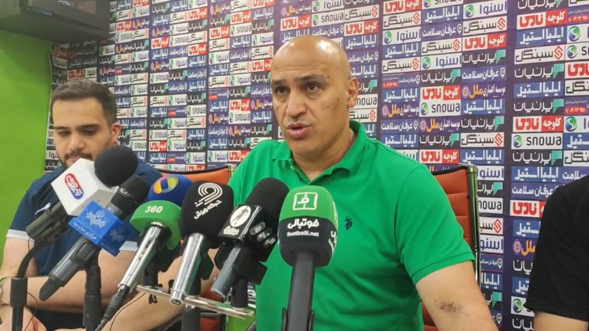 اختصاصی/ کنفرانس خبری الهویی و منصوریان پس از تساوی گل گهر و فولاد خوزستان