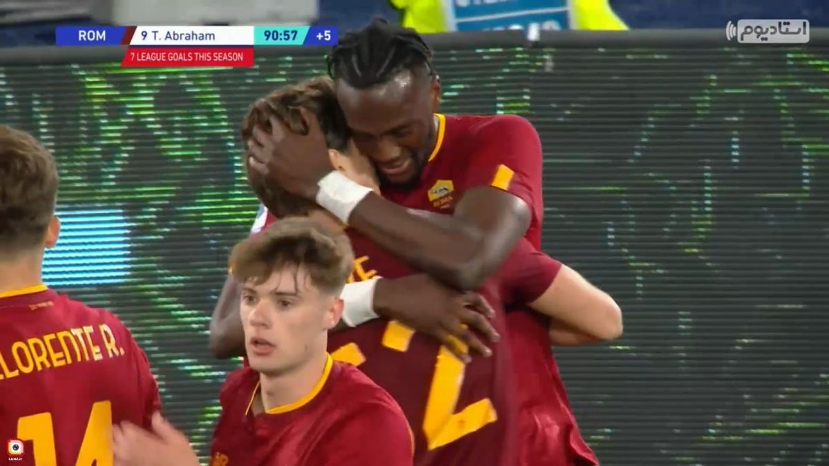 گل سوم رم به اودینزه (آبراهام)