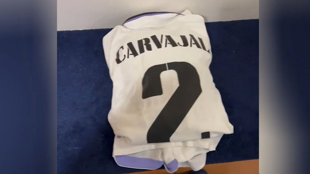 رختکن رئال مادرید پیش از تقابل با چلسی در استمفورد بریج