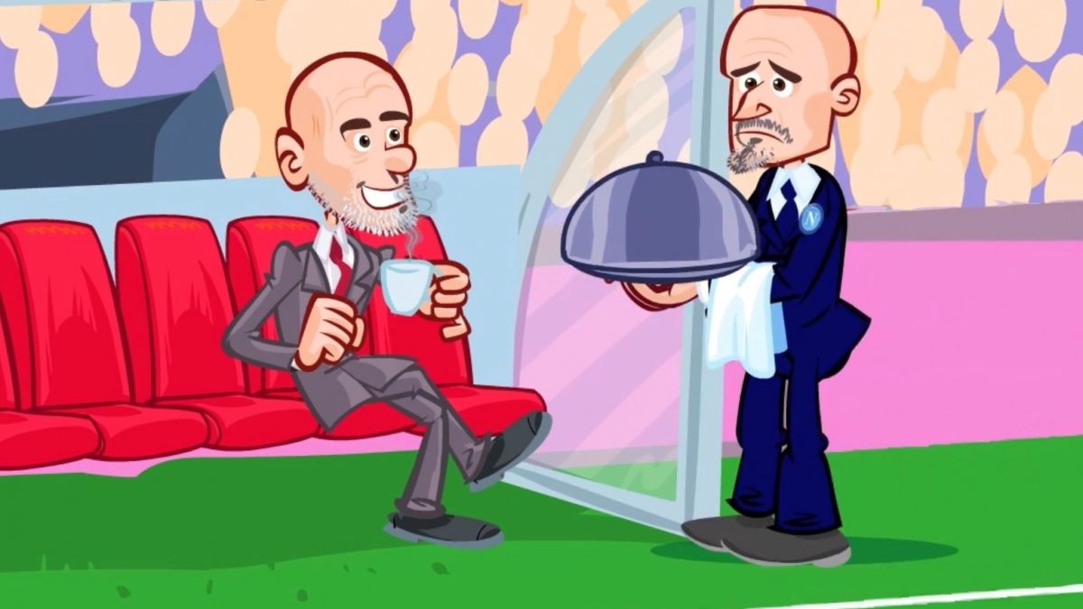 انیمیشن طنز بازی ناپولی 1-1 میلان