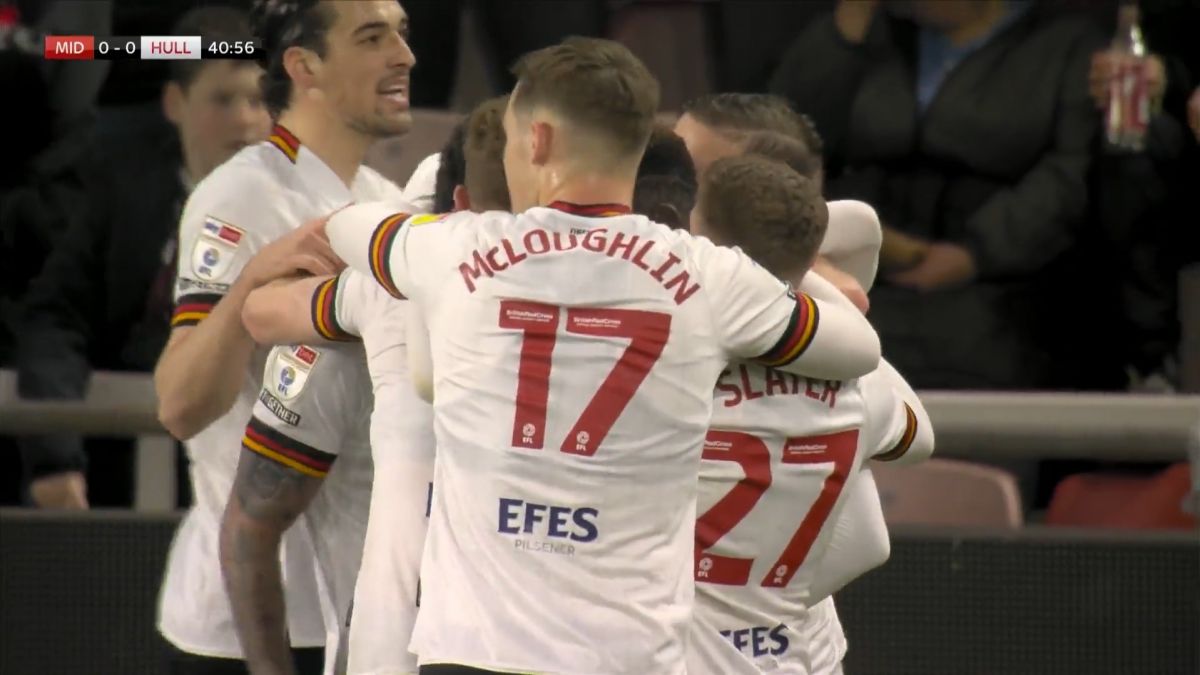 گل اول هال سیتی به میدلزبرو (صیادمنش)