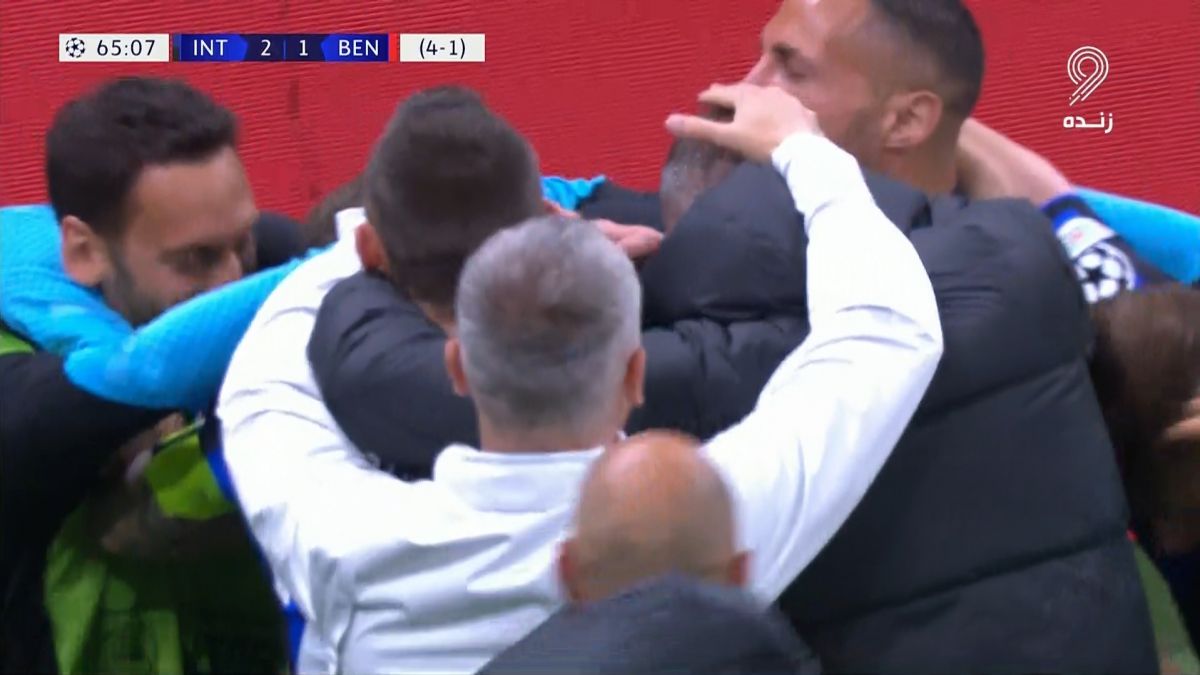 گل دوم اینتر به بنفیکا (لائوتارو مارتینز)