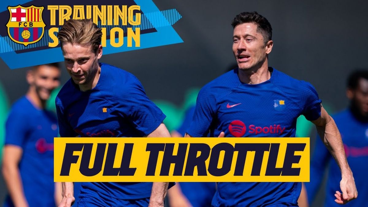 تمرین بارسلونا برای دیدار حساس با اتلتیکو مادرید