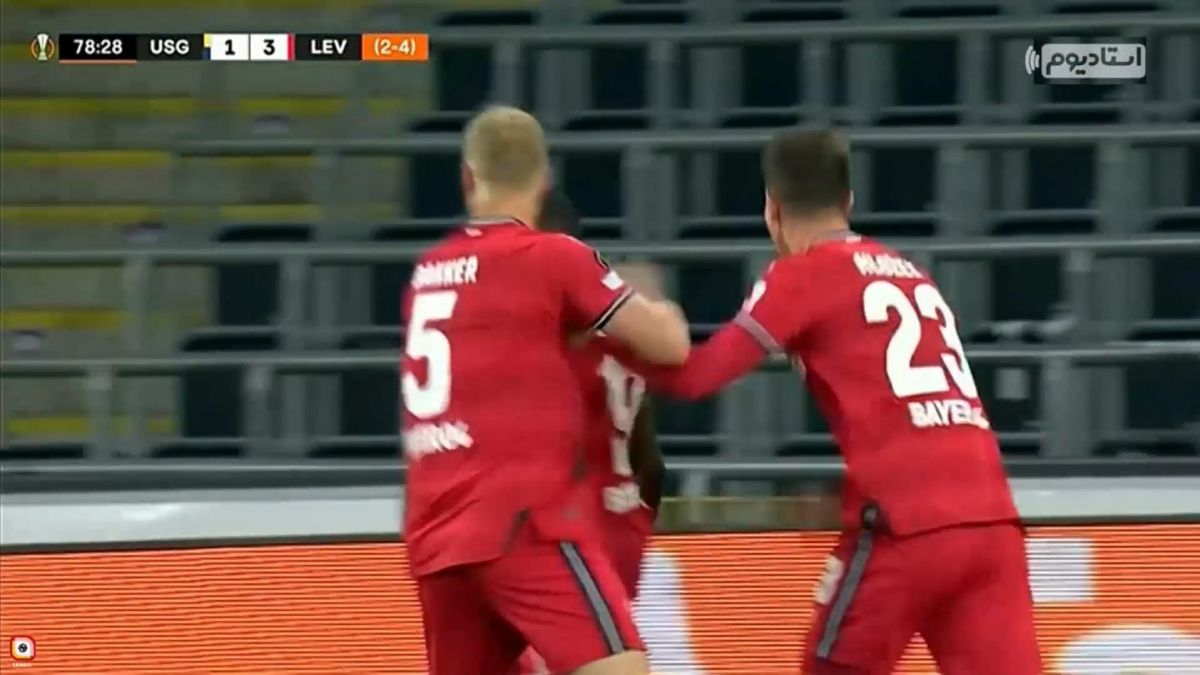 گل چهارم بایرلورکوزن به سن ژیلواز (لوژک)