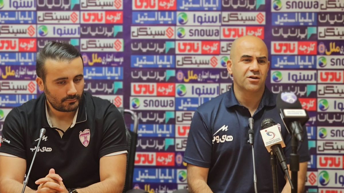 اختصاصی/ کنفرانس خبری مربی هوادار قبل از بازی مقابل گل گهر سیرجان