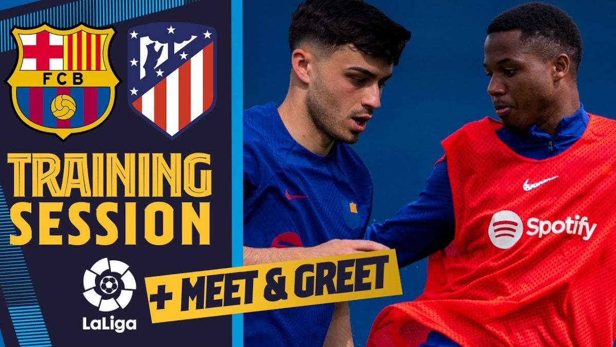 آخرین تمرین بارسلونا برای تقابل با اتلتیکو مادرید