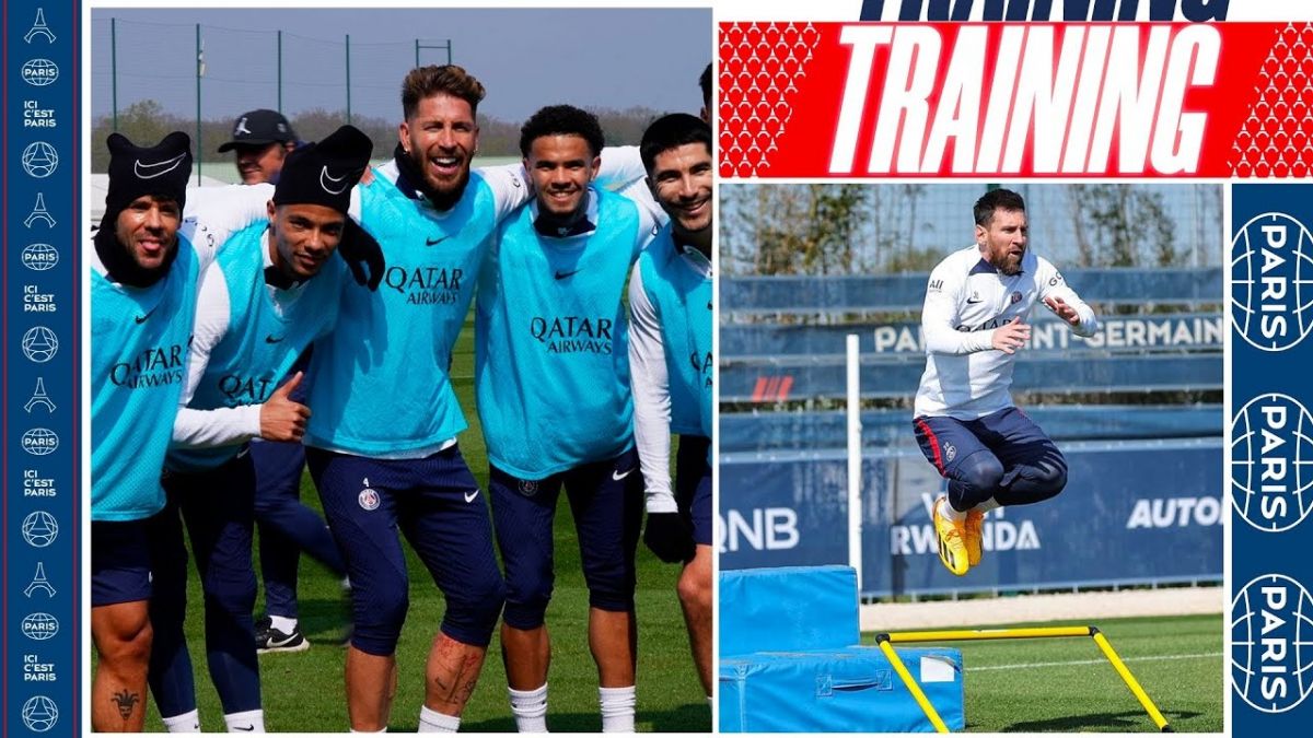 تمرین پاری سن ژرمن برای تقابل با لوریان