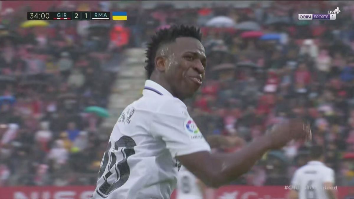 گل اول رئال مادرید به خیرونا (وینیسیوس)