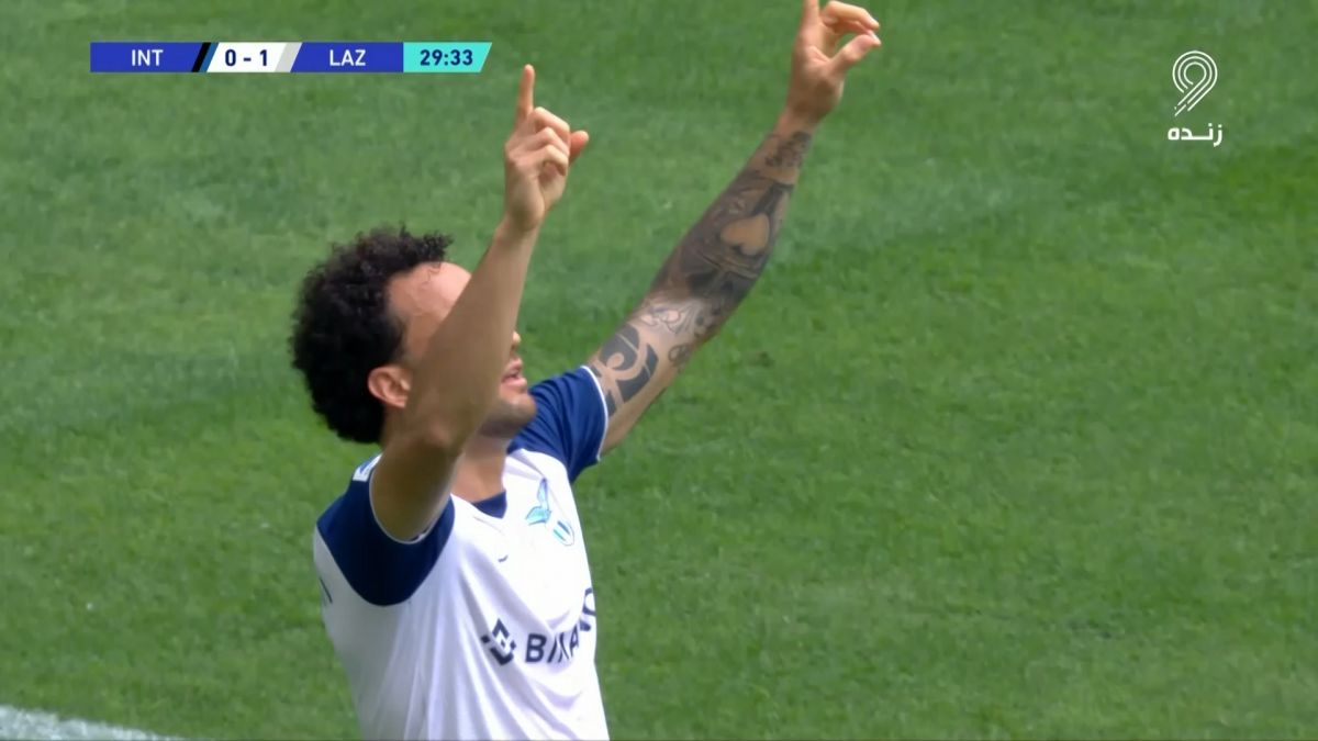 گل اول لاتزیو به اینتر (فلیپه اندرسون)