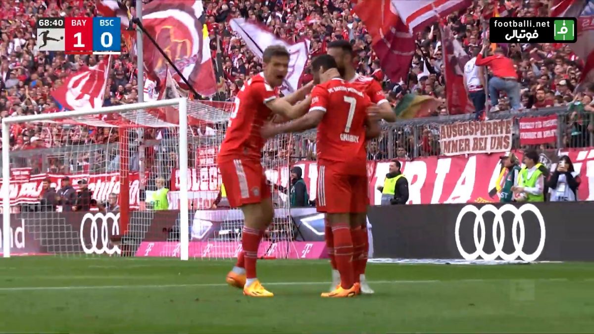 گل اول بایرن مونیخ به هرتابرلین (سرژ گنابری)