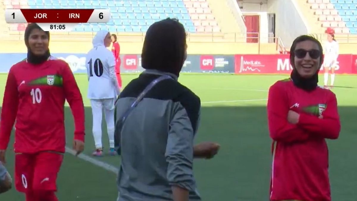 خلاصه بازی بانوان اردن 1-7 ایران (نوجوانان)