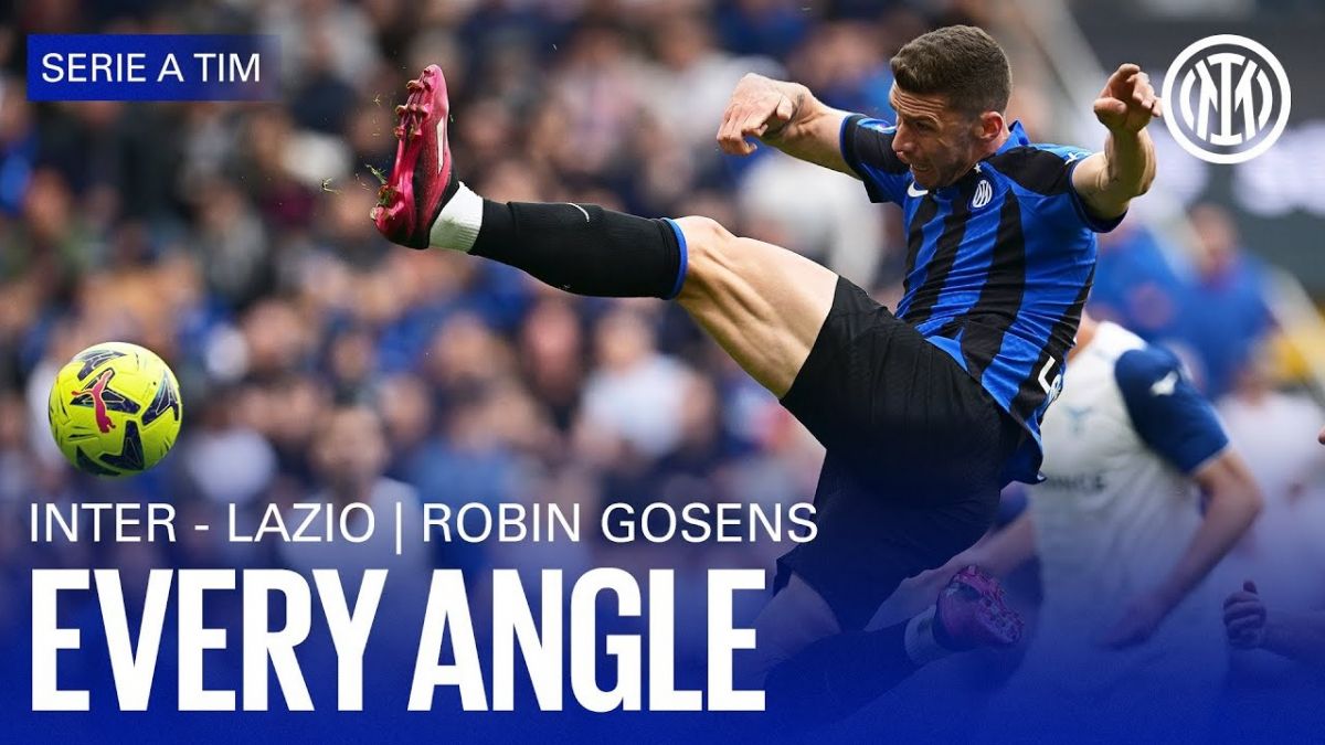 گل گوزنس بازیکن اینتر به لاتزیو از تمام زوایا
