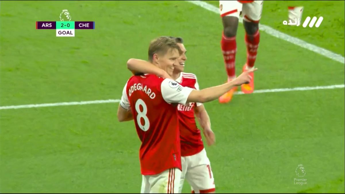 گل دوم آرسنال به چلسی (دبل اودگارد)