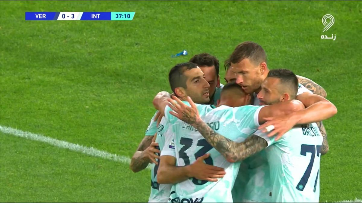 گل سوم اینتر به ورونا (ادین ژکو)