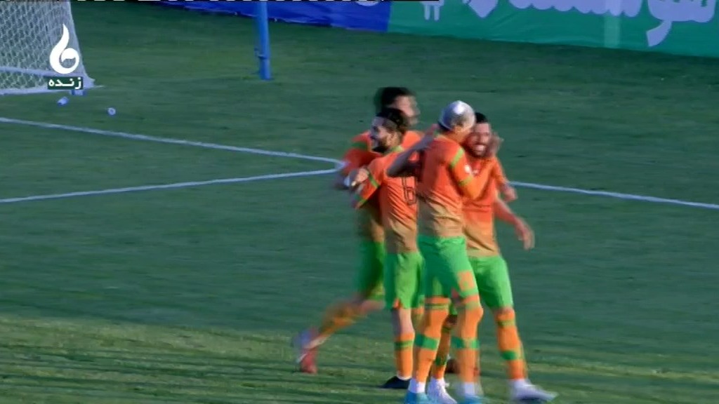 گل دوم مس رفسنجان به ملوان (شاهین توکلی)