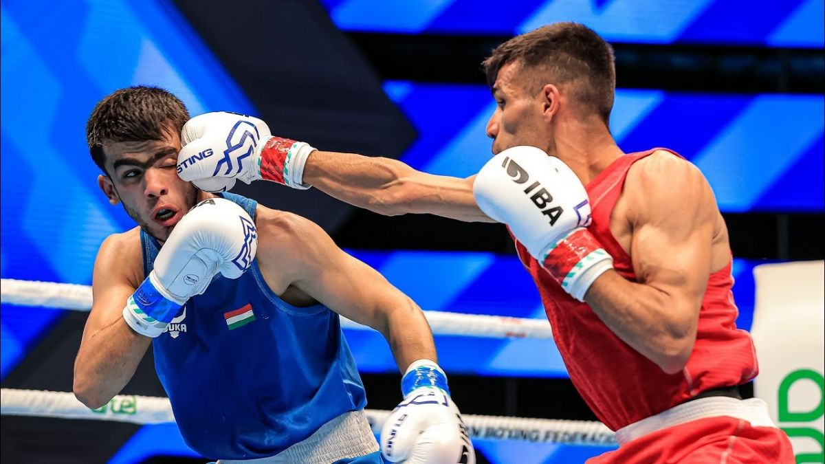 برد مقتدرانه دانیال شه بخش برابر بوکسور تاجیکستان (بوکس قهرمانی جهان 2023)