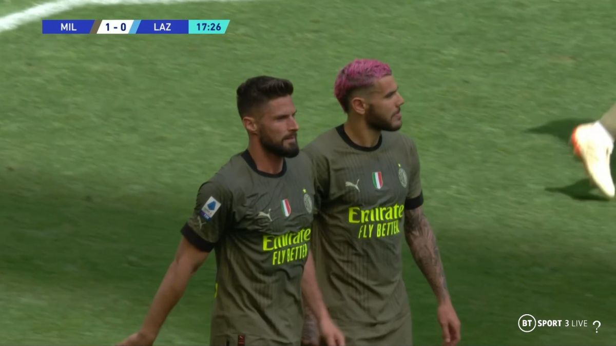 گل اول میلان به لاتزیو (اسماعیل بن ناصر)