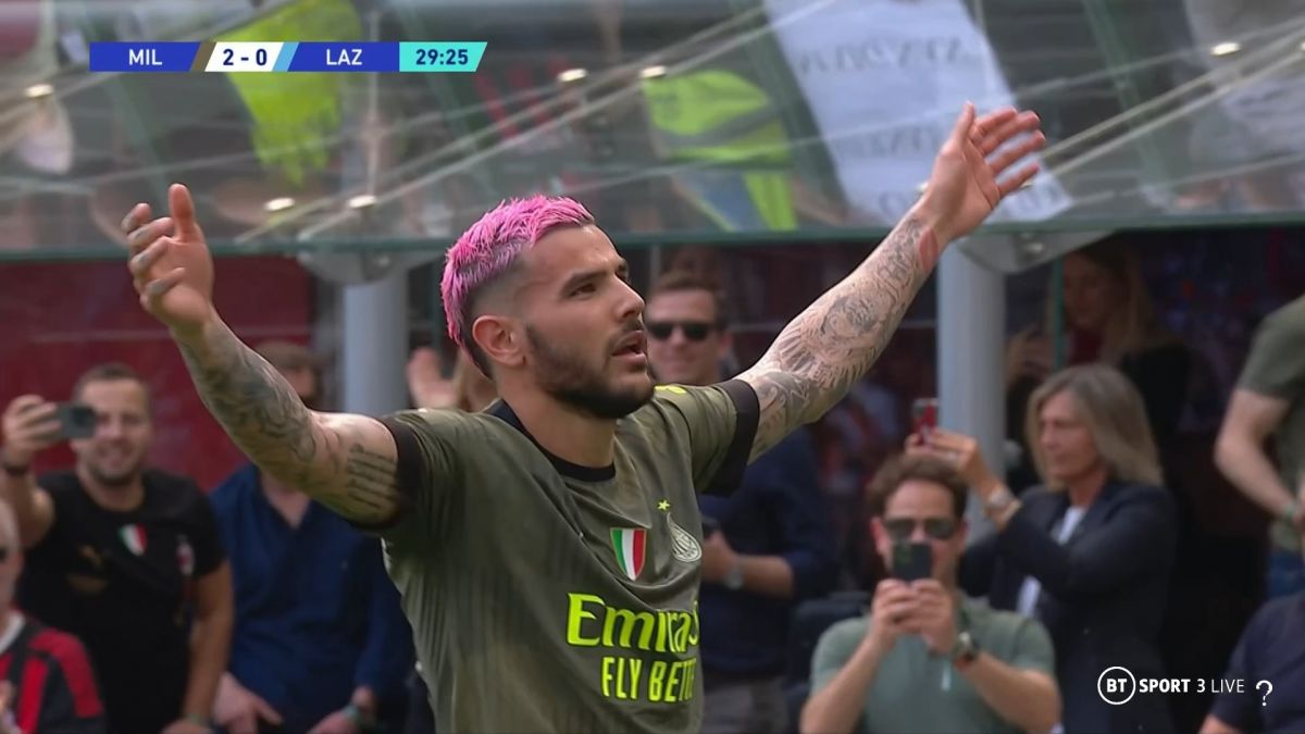 گل دوم میلان به لاتزیو (گل زیبای تئو هرناندز)