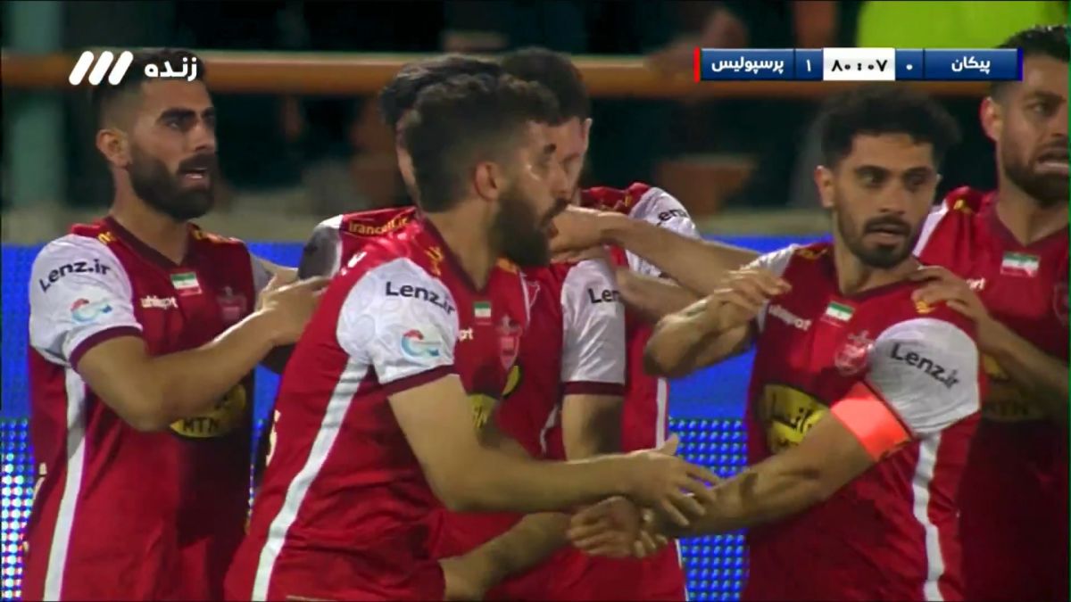 گل اول پرسپولیس به پیکان (مهدی ترابی - پنالتی)