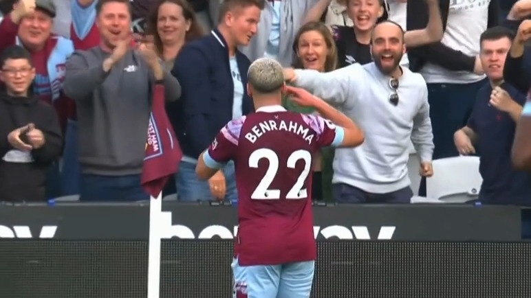 گل اول وستهام به منچستریونایتد (بن رحما)