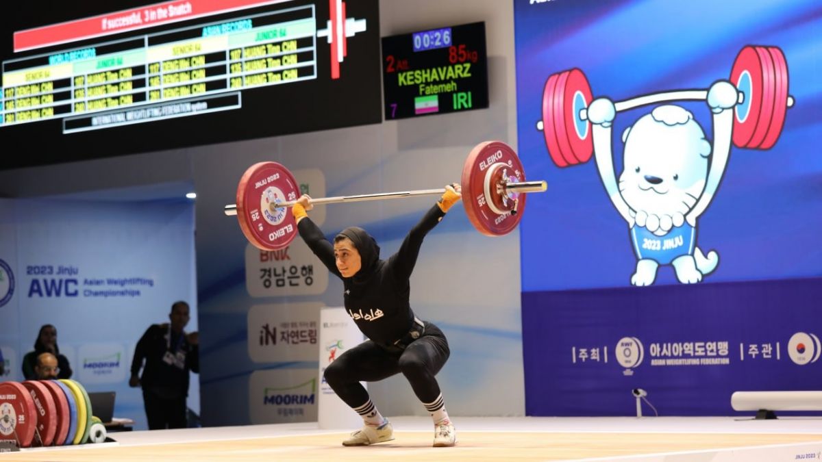 فاطمه کشاورز دختر وزنه بردار ایران به مدال برنز آسیا رسید