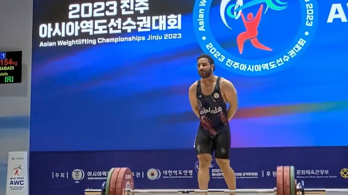 کسب مدال برنز وزنه برداری آسیا توسط مصطفی جوادی