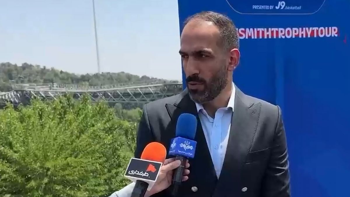 اختصاصی/صحبت های حامد حدادی در  مراسم رونمایی از کاپ جام جهانی بسکتبال