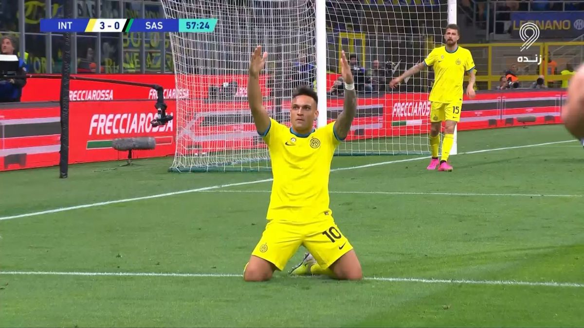 گل سوم اینتر به ساسولو (مارتینز با دخالت ترسولدی)